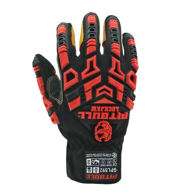PITBULL® LockJaw Leather Impact Rigger 5F Safety Glove